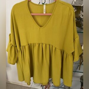 Celeste Mustard Yellow Blouse